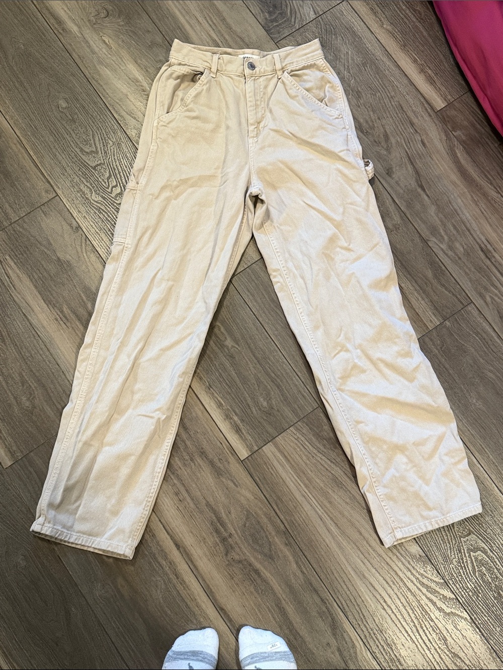 Garage Women's Corduroy Carpenter Pants — Cream